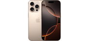 Смартфон Apple A3294 iPhone 16 Pro 128Gb бежевый титан моноблок 3G 4G 2Sim 6.3" 1206x2622 iOS 18 48Mpix 802.11 a / b / g / n / ac / ax / be NFC GPS Protect