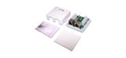 Настенная розетка, 1 порт RJ-45 категории 5е, STP, белая