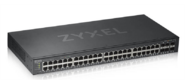 ZYXEL GS1920-48V2-EU0101F Гибридный Smart коммутатор PoE+ Zyxel Nebula Flex GS1920-24HPv2,  24xGE PoE+,  4xCombo  (SFP / RJ-45),  бюджет PoE 375 Вт,  автономное / облачное управл.