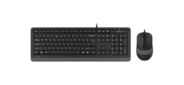 Клавиатура + мышь A4 FStyler F1010 клав:черный / серый мышь:черный / серый USB