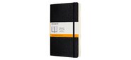 Блокнот Moleskine CLASSIC SOFT EXPENDED QP616EXP Large 130х210мм 400стр. линейка мягкая обложка черный