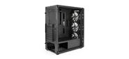 Exegate EX294965RUS Корпус Miditower ExeGate EVO-9202  (ATX,  без БП,  с окном,  1*USB+1*USB3.0,  аудио,  3 вент. 12см с RGB подсветкой)