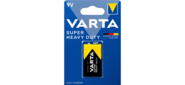 Батарейка Varta SUPERLIFE Крона 6F22 BL1 Heavy Duty 9V  (2022)  (1 / 10 / 50)