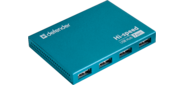 DEFENDER Разветвитель USB SEPTIMA SLIM 7порт. USB2.0 хаб  (с адап. 2A)