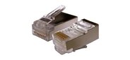 Коннектор TWT  (TWT-PL45 / S-8P8C-6) RJ45 STP 8P8C. Универсальный. кат.6. 100 шт.