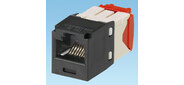 Разъем Panduit Модульный разъем MINI COM RJ45 TX5e UTP Т568A / B Enhanced (черный)