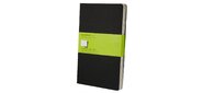 Блокнот Moleskine CAHIER JOURNAL QP323 XLarge 190х250мм обложка картон 120стр. нелинованный черный (3шт)