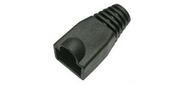 Защитные колпачки для кабеля 6, 0мм cat.5,  на соединение коннектора с кабелем,  черный,  100 шт. в пчк