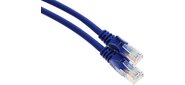 Кабель Патч-корд Lanmaster UTP LAN-PC45 / U5E-3.0-BL вилка RJ-45-вилка RJ-45 кат.5е 3м синий LSZH (уп.:1шт)