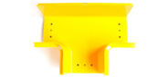 Т-соединитель оптического лотка 120 мм,  желтый