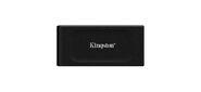 Твердотельный накопитель /  Kingston External SSD XS1000,  1000GB,  Type-C / A,  USB 3.2 Gen 2,  R / W 1050 / 1000MB / s,  70x33x14mm,  29g.,  Black  (5 лет)