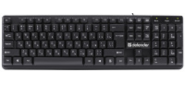 Defender Проводная клавиатура Symbol HB-559 RU, черный, 104 кн, 1.5м