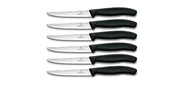 Набор ножей кухон. Victorinox Swiss Classic Steak (6.7233.6) компл.:6шт черный