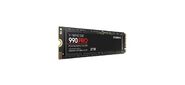 Samsung SSD 990 PRO,  2TB,  M.2 (22x80mm),  NVMe 2.0,  PCIe 4.0 x4,  V-NAND TLC,  R / W 7450 / 6900MB / s,  IOPs 1 400 000 / 1 550 000,  TBW 1200,  DWPD 0.33  (12 мес.)