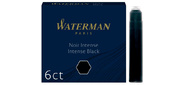 Картридж Waterman International 52011  (CWS0110940) черные чернила для ручек перьевых  (6шт)