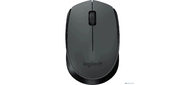 Мышь Logitech M170 черный / темно-серый оптическая  (1000dpi) беспроводная USB для ноутбука  (2but)