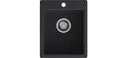 GRANFEST Мойка URBAN 240  1-чаша 400*490мм,  монтаж: врезной,  материал: кварц,  цвет: черный