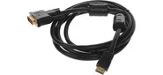 Кабель DVI-D- HDMI 24M / 19M 1.8м, позолоченные контакты, ферритовые кольца