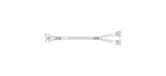 Кабель Amphenol RMC74-6891 Cable MCIO x8 74P  (прямой)  -TO-  2*MCIO x4 38P  (прямой) ,  85 Ohm,  PCIe 5.0,  L:70cm