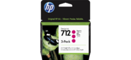 Картридж струйный HP 712 3ED78A пурпурный x3упак.  (29мл) для HP DJ Т230 / 630