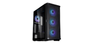 ZALMAN Z10 PLUS,  ATX,  BLACK,  WINDOW,  2x3.5",  2x2.5",  2xUSB3.0,  1xUSB 3.1 Type-C,  FRONT 3x140mm ARGB,  REAR 1x120mm ARGB