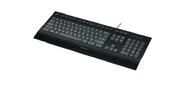 Клавиатура Logitech K280e, водостойкая, 104кл., USB проводная, черный