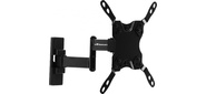 Ultramounts UM 866B Кронштейн для телевизора 15"-40" макс.20кг настенный поворот и наклон черный