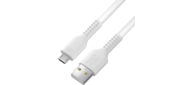 Кабель 1.0m MicroUSB,  белый,  белый ПВХ