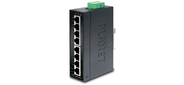 IP30 Slim type 8-Port Industrial Gigabit Ethernet Switch (-40 to 75 degree C)