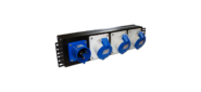 Блок розеток 19" однофазный,  1х3 IEC309,  32A 250V