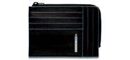 Чехол для кредитных карт Piquadro Blue Square PU1243B2R / N черный натур.кожа