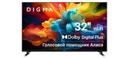 Телевизор LED Digma 32" DM-LED32SBB33 Яндекс.ТВ Frameless черный / черный FULL HD 60Hz DVB-T DVB-T2 DVB-C DVB-S DVB-S2 USB WiFi Smart TV  (RUS)