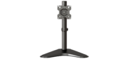 ONKRON D101FS BLACK Кронштейн для монитора 10-32" макс. 100*100, настольная подставка, наклон -85?+45? поворот 360?, вылет от основание 0-113мм, макс.перемещение по вертикали 200-380мм, нагрузка 10кг, портрет / альбом ориентиция