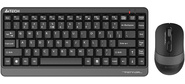 Клавиатура + мышь A4Tech Fstyler FG1110 клав:черный / серый мышь:черный / серый USB беспроводная Multimedia  (FG1110 GREY)
