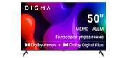 Телевизор QLED Digma 50" DM-LED50UQB31 Google TV Frameless Metal черный / черный 4K Ultra HD 60Hz MEMC DVB-T DVB-T2 DVB-C DVB-S DVB-S2 USB WiFi Smart TV