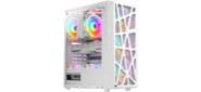 Formula V Line MANA WHITE, ATX, TYPE-C*1, USB2.0*1, USB3.0*1, FRONT 3x120mm FRGB, REAR 1x120mm FRGB