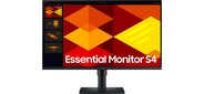 Монитор Samsung 27" Essential S4 S27D400GAUXEN черный IPS LED 5ms 16:9 HDMI матовая HAS Piv 250cd 178гр / 178гр 1920x1080 100Hz DP FHD USB 4кг