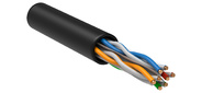Каб. вп U / UTP, кат.6 4х2х23AWG solid, LDPE, 305м, чер.