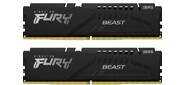 Память оперативная / Kingston 64GB 5600MT / s DDR5 CL36 DIMM (Kit of 2) FURY Beast Black