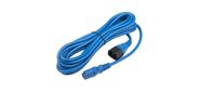 Hyperline PWC-IEC13-IEC14-5.0-BL кабель питания монитор-компьютер IEC 320 C13 - IEC 320 C14 (3x1.0), 10A, прямая вилка, 5 м, цвет синий