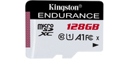 Флеш карта microSD 128GB Kingston microSDНC Class 10 A1 UHS-I Endurance 95R / 45W  Card Only