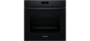 Serie 2, Встраиваемый духовой шкаф Bosch,  Auto Pilot 10,  объем 71 л ,  7 режимов нагрева,  4D Hotair,  сенсорное управление со светодиодной подсветкой,  направляющие проволочные ,  пиролиз,  черный цвет