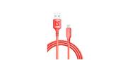 Defender Кабель F207,  USB 2.0  (AM) - Apple Lightning  (M),  1метр,  2.4А,  силиконовая оплетка,  красный.