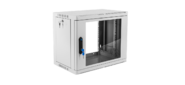 ЦМО Шкаф телекоммуникационный настенный сварной 9U (600 350) съёмные стенки, дверь стекло