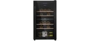 Винный шкаф Maunfeld MFWC-85D28 2-хкамерн. черный глянц.