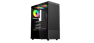 Корпус для ПК ACD Citadel 108B ATX,  Type-C + 2XUSB ports + HD audio combo,  Mesh,  TG,  Black.