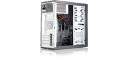 Корпус с блоком питания 450Вт. / Сase Forza mATX, 450W, 2xUSB3.0, Black, w / o FAN, 12 cm fan PSU, power cord