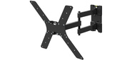Кронштейн для телевизора Holder LCD-5566-B черный 32"-55" макс.45кг настенный поворотно-выдвижной и наклонный