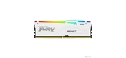 Память DDR5 32GB 5600MHz Kingston KF556C36BWEA-32 Fury Beast White Expo RGB RTL Gaming PC5-44800 CL36 DIMM 288-pin 1.25В kit single rank с радиатором Ret