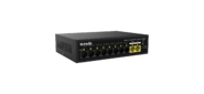 Tenda S110PC Коммутатор неуправляемый PoE, 10 портов, 10x100 Мбит / с, PoE 8х до 30 Вт, настольный